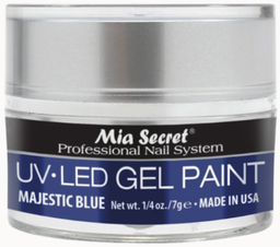 [5S-818] MIA SECRET® UV-LED Gel Paint - Majestic Blue 1/4 oz