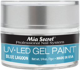 [5S-820] MIA SECRET® UV-LED Gel Paint - Blue Lagon 1/4 oz