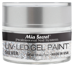 [5S-801] MIA SECRET® UV-LED Gel Paint - Silver 1/4 oz