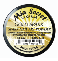 [PL400-SP8] MIA SECRET® Spark Nail Powder - Gold Spark 1/4 oz